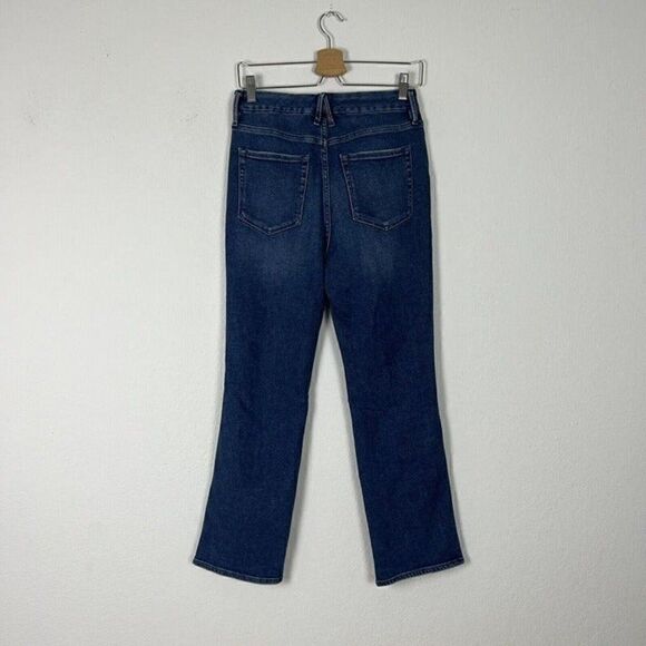 Good American Jeans Good Curve Straight Leg Stretch Distressed Denim Size 8/29 - Picture 2 of 11